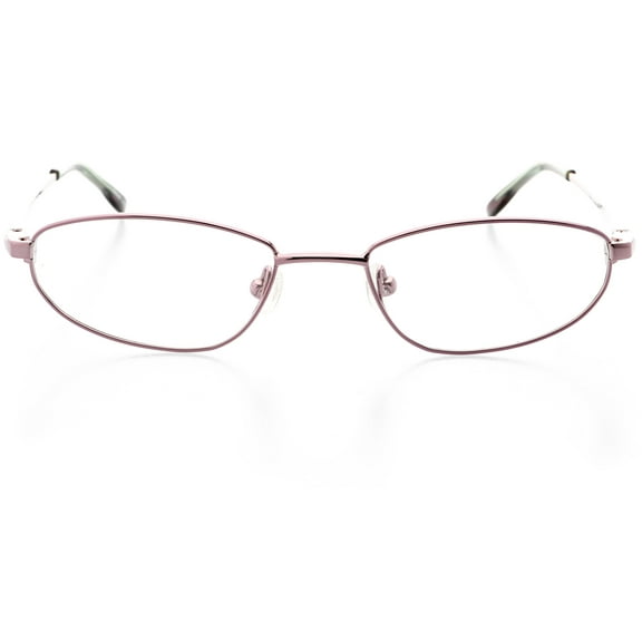 Womens Optical Eyewear - Oval Shape, Metal Full Rim, Lilac