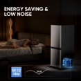 thumbnail image 2 of Upstreman 4.0 Cu.ft Mini Fridge with Freezer, 2 Door Compact Fridge Samll Bottom Freezer Refrigerators with 5 Settings Temperature, Stainless Steel BM40, 2 of 10