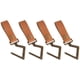 thumbnail image 1 of 4 Piezas Correa De Cuero Utensilios De Cocina Gancho Para Colgar En El Estante Toallas Para Acampar Tazas Ganchos Marrón Sunnimix gancho para colgar correa, 1 of 8