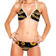 thumbnail image 2 of Crocodile Starry Sky Sunflower Detachable Sponge Adjustable Strap Bikini Set Two-Pack Swim Suits for WomenToolStrip with applicable scenes, 2 of 6