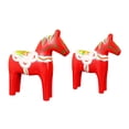 thumbnail image 2 of 2 estatuas de caballos para decoración del hogar, adorno de escritorio, figura de animal para oficina rojo, 2 of 6