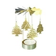 thumbnail image 2 of Hot Spinning Rotary Metal Carousel Tea Light Candle Holder Stand Light  Gift, 2 of 2