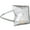 Silver, variant on PU Large Capacity Shoulder Bag Metallic Alligator Top Handle Handbag