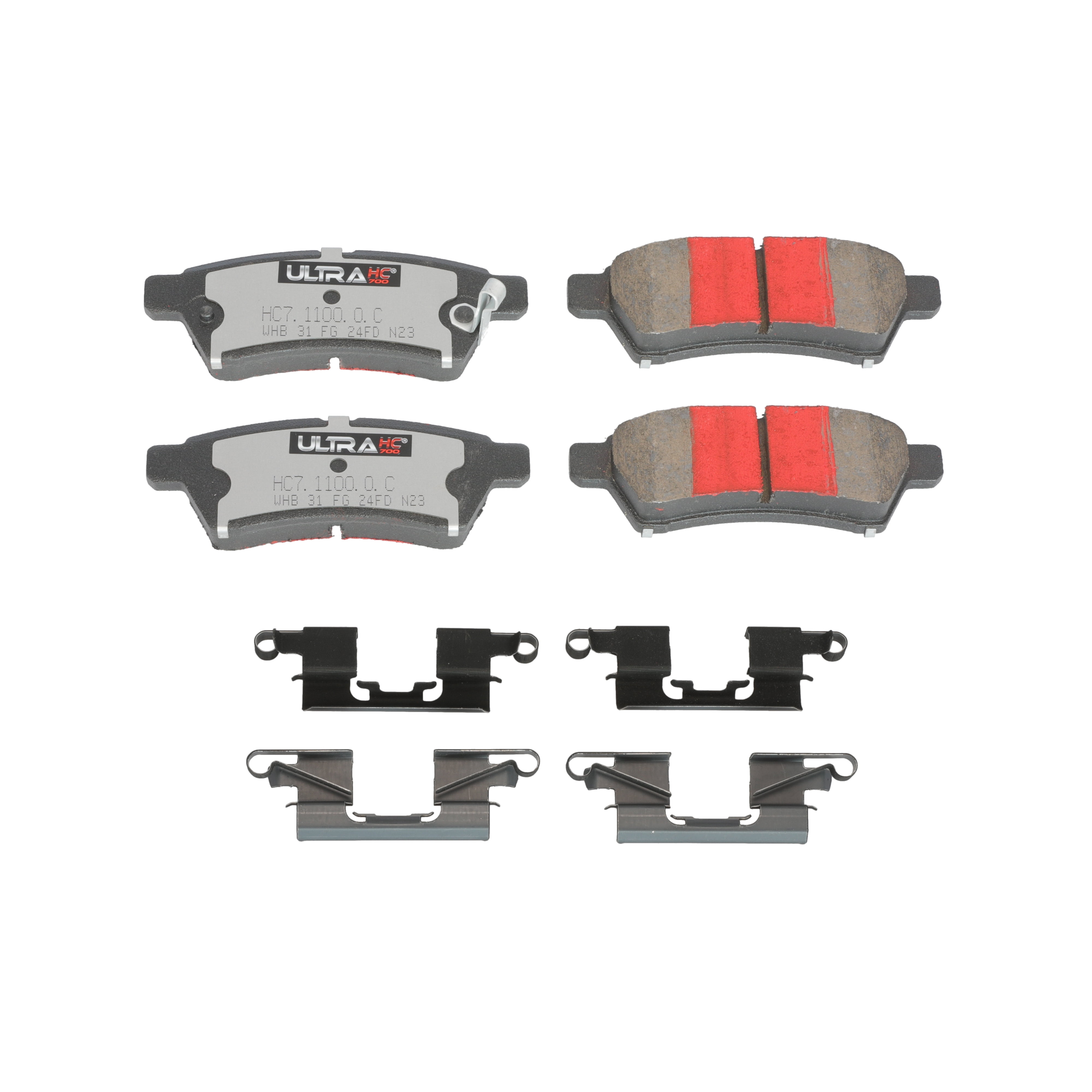 UltraHC 700 Brake Pad Set, Rear HC7.1100.0.C, Nissan Frontier 2020-2005