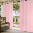 thumbnail image 3 of Pink Outdoor Curtains for Patio Waterproof, Windproof Privacy Curtains with Weighted Bottom, Farmhouse Pink Decor Outside Drapes for Picnic Garage Backyard Cabana 54"x108" 2 Panel, 3 of 8