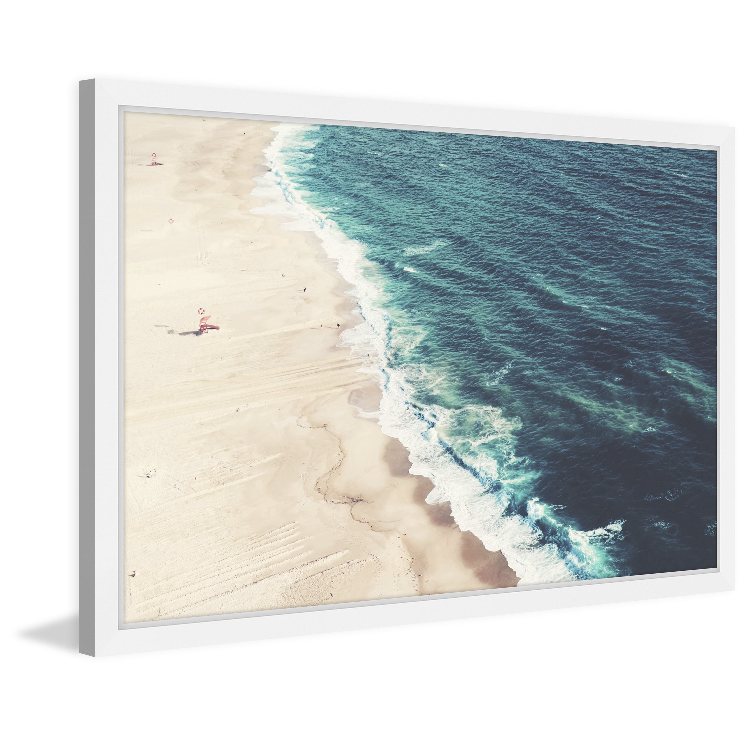 Marmont Hill "Nazare Beach" by Ingrid Beddoes Framed Painting Print