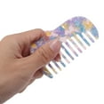 thumbnail image 4 of Unique Bargains 1 Pc Women Durable Cute Cat Comb Blue Cloud Acetate Sheet, 4 of 6