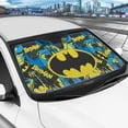 thumbnail image 3 of BDK Classic Batman Front Windshield Auto Shade, Accordion Folding Auto Sunshade for Car Truck SUV-Blocks UV Rays Sun Visor Protector, Keeps Your Vehicle Cool-58 x 27 Inch, 3 of 8