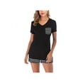 thumbnail image 2 of Zupora Women's Shorts Pajama Set Short Sleeve Sleepwear Nightwear, 2 of 6