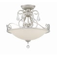 thumbnail image 3 of 5010-OS-CL-MWP Crystorama Lighting Ashton - Three Light Semi-Flush Mount in Classic Style - 16.5 Inches Wide by 16.25 Inches High-Hand Cut Crystal, 3 of 7