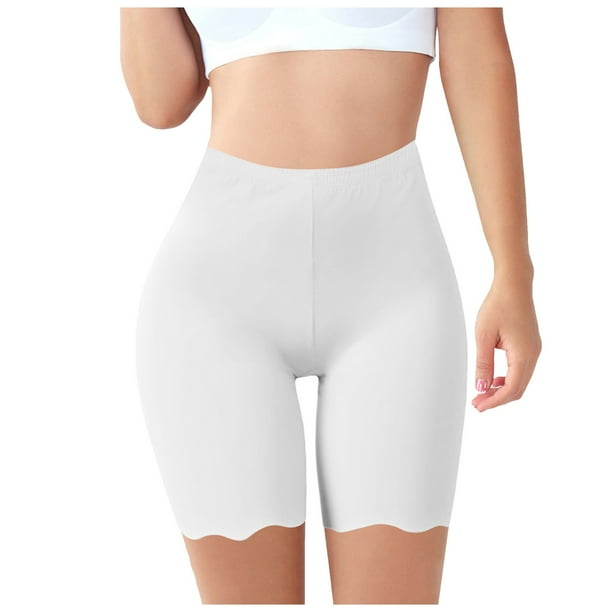 MKLEKYY Pantalones Cortos Para Mujer, De Verano, Finos, De Seda Helada, Ligeros, Leggings De Tres Puntos, Pantalones Cortos Cómodos Para Mujer