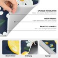 thumbnail image 6 of Yayeee Dish Drying Mat for Kitchen Counter 18" x 24" Microfiber Super Absorbent Coffee Decorative Pad, Lemon Flowers, 6 of 9
