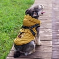 thumbnail image 3 of Winter Dog Hoodie Coats Warm Windproof Harness Pet Winter Jacket Vest Clothes, 3 of 6