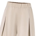 thumbnail image 6 of Riecok 2 Piece Sets for Girls Breathable Matching Sets V Neck Button Tops and Wide Leg Pant Casual Outfits Beige 10-11T, 6 of 6