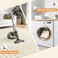thumbnail image 3 of Buganda Area Rugs for Living Room, Soft Shaggy Rug for Bedroom , Non Slip Machine Washable Carpet, Off-white, 8'x10', 3 of 6