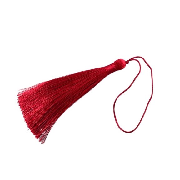 10CM Ice Silk Tassel Tassels Fan Pendant Bookmark Pendant Ear Diy Handmade Material Fringe Trim