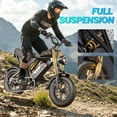 thumbnail image 6 of YVY Electric Bike for Adults,Peak 1500W 35MPH,48V 25AH Removable Battery,Max 100 Miles Electric Bicycle,16"*4.0" Fat Tire Mountain Bike UL2849, 6 of 6