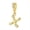 Letter X, variant on MULA Original S925 Sterling Silver Alphabet Letter A Charms Gold Plated Pave AAA CZ DIY Pendant fit Bracelets Gift for Women with Pouch