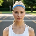 thumbnail image 2 of Unique Bargains Breathable Headband Elastic Headband for Sport Sky Blue 1 Pc, 2 of 6