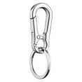 thumbnail image 2 of Heavy Duty Titanium Carabiner Keychain Clip Quick Release Key Holder with Bottle Opener Minimalist Key Ring for Outdoor Camping Backpack Belt Hook Anti Lost Key Organizer, 2 of 9