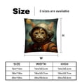 thumbnail image 5 of Cat Retro Elegant Velvet Decorative Pillows Covers with Unique Patterns for Bed, Home Decor - Set of 2 Pillow Inserts - Available in 16x16, 18x18, 20x20 Inches for Various Occasions, 5 of 6
