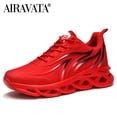 thumbnail image 1 of Zapatillas de deporte con estampado de llamas para hombre, zapatos deportivos de tejido volador, zapatos cómodos para correr, zapatos atléticos para hombres al aire libre Tan Jianjun unisex, 1 of 2