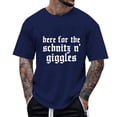 thumbnail image 3 of Razzly Men T Shirts Funny Print Graphic Tee Comfortable Short Sleeve Casual Summer Top for Daily Wear Outdoor Activities(Dark Blue,3XL), 3 of 6