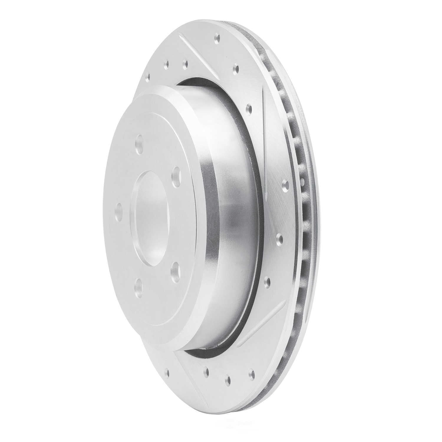 Dynamic Friction Company 631-56020R DFC Brake Rotor - Drilled And Slotted - Silver