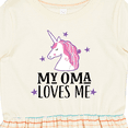 thumbnail image 4 of Inktastic My Oma Loves Me Girl Unicorn Girls Toddler Dress, 4 of 5