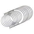 thumbnail image 1 of 8 Pack Poignées en Fil d'Acier Inoxydable (Poignée-Facile) pour Pot Mason, Pot Boule, Pots de Conserve, Crochets et Crochets pour Pot Mason à Ouverture Régulière, Argent (Sans, 1 of 5