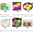 thumbnail image 4 of Escalfador de huevos, perfecto para hacer huevos escalfados, vasos antiadherentes para huevos escalfados, escalfador de huevos para microondas, juego de 4, azul, verde, amarillo, rojo rosa oso de fresa Hogar, 4 of 6