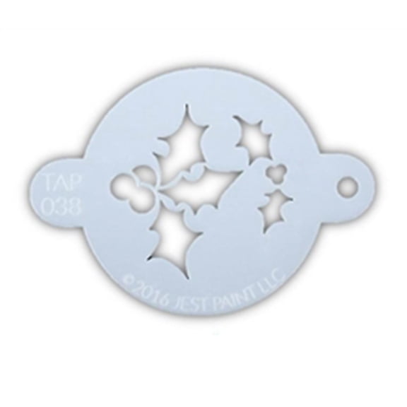 TAP 038 Face Painting Stencil - Holly Leaf and Berries