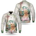 thumbnail image 3 of Easter Egg Goldendoodle Bunny Ear Welcome Spring Truck All Over Print 3D Baseball Jacket Doodle Dog Lover Gifts Idea Bomber Jacket Softball - 12002, 3 of 6