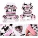 thumbnail image 3 of Suéter cálido para mascotas, suéter de cuello alto para perros con capucha para mascotas, cachorros, gatos, capucha de algodón cálido (rosa, M), 3 of 5