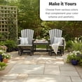 thumbnail image 4 of DutchCrafters Slat Fan Back Double Poly Adirondack Glider Outdoor Patio Chairs with Center Table, 4 of 5