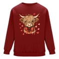 thumbnail image 4 of Ceisia Men's Regular-Fit Crew-Neck Heart-Yak Printed Casual Sweatshirt Gift, 4 of 6