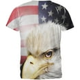 thumbnail image 2 of 4th of July American Bald Eagle Eye Flag All Over Mens T Shirt, 2 of 2