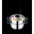 thumbnail image 2 of CONCORD 3 Quart Stainless Steel 3 Piece Steamer Cookware Set (INDUCTION COMPATIBLE), 2 of 5