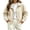 01 Beige, variant on Womens Fall Tops Polka Dot Cropped Jacket Full Zip with Pockets Lightweight Relaxed Fit Spring and Fall