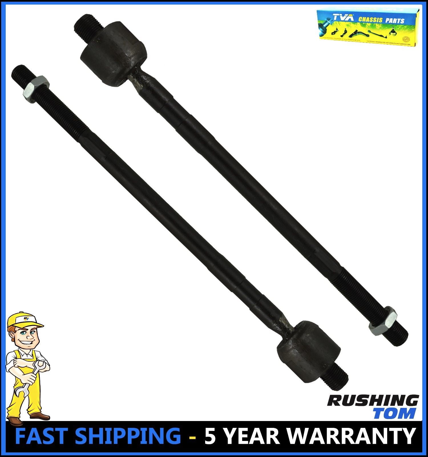 Left & Right Front Inner Tie Rod Fits 9601 Hyundai Elantra Tiburon