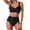Black, variant on Women'S Bikini Sets Twist Front Two Piece Swimsuit Bathing Suits Army Green XXL