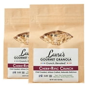 Laura's Gourmet Granola - CherryRific Crunch - Gluten, Soy & Dairy Free - Organic Agave, Chewy Tart Cherries & Flax, Vegan, Artisan, Chef's Trifecta of Taste, Texture & Mouthfeel - 16 OZ (2 Pack)
