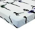 thumbnail image 2 of Ambesonne Art Fitted Sheet, Female Ballet Dancers, Queen Size, Purple Lavender White, 2 of 3