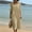 Khaki women's boho midi dress a1, variant on Women's Casual Boho Midi Dress Round Neck Bell Sleeve Flowy Loose Solid Summer Beach Vacation Sundress Fashion Outfits, Light Blue M