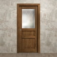 thumbnail image 3 of Sliding Pocket Door 36 x 96 inches | Ego 5011 Cognac Oak | Kit Rail Hardware | Solid Wood Interior Bedroom Modern Doors, 3 of 5
