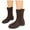 Coffee, variant on Suede Ankle Boots for Women Chunky Low Heel Riding Western Booties Slip on Ladies Winter Dress Shoes Coffee 9