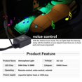 thumbnail image 4 of Luz Led ambiental de pie de coche con USB, encendedor de cigarrillos, retroiluminación, Control de música, aplicación RGB, luces de ambiente decorativas para Interior automático, 4 of 4