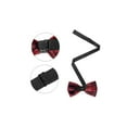 thumbnail image 2 of CORBATAS DE MOÑO DE VELVET AJUSTABLES PREATADAS CHIC PARA EL DÍA DEL PADRE PARA PROM Y BODA TUXEDO TALLA ÚNICA ROJO PROFUNDO, 2 of 4