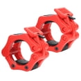thumbnail image 2 of 2Pcs Plastic Safety Lock Clamp Collar for Weightlifting Barbell Dumbbell Quick Lock Bucklered, 2 of 14