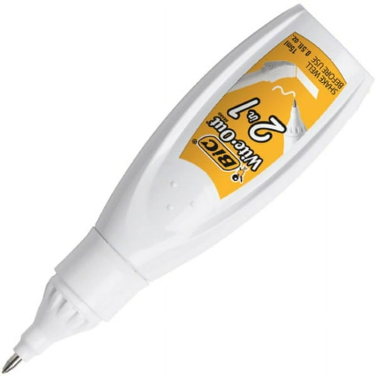 Wite-Out 2-in-1 Correction Fluid, 15 mL Bottle, White Wite-Out 2-in-1 Correction Fluid, 15 mL Bottle, White